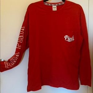 L RED PINK JERSEY SHIRT